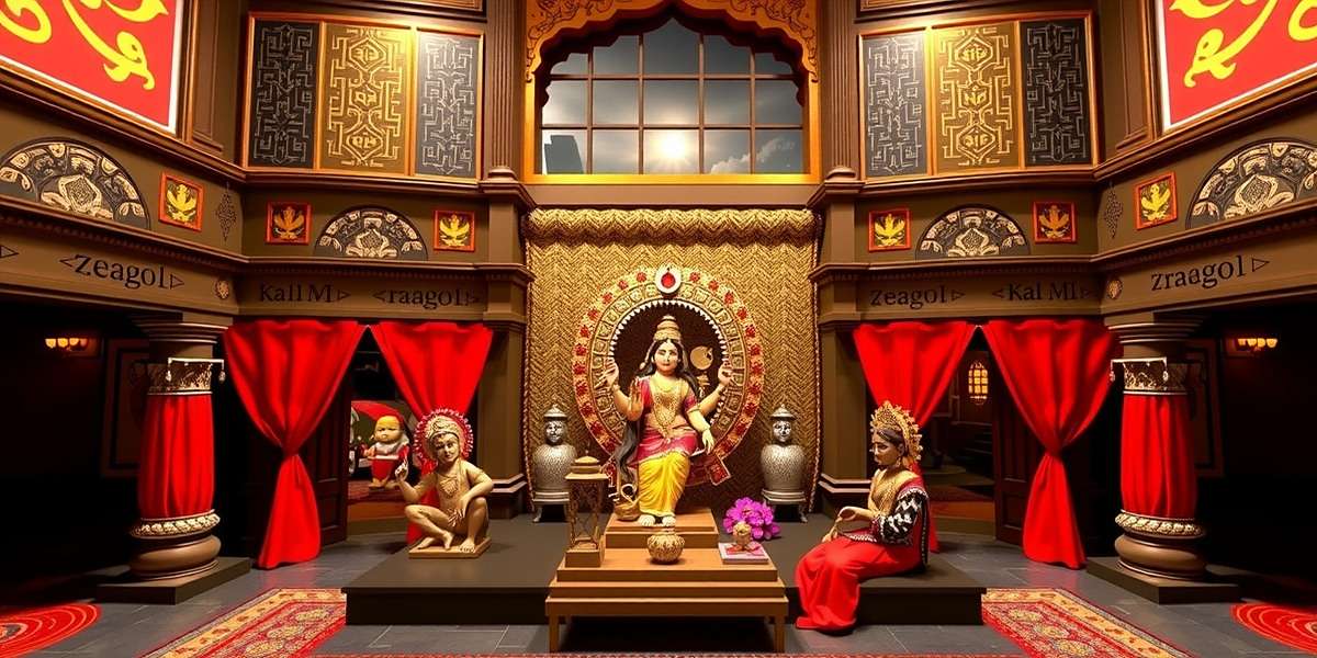 Kali Ma Devotional VR - Main Temple Experience Kali Ma Devotional VR main temple scene with Goddess Kali statue in virtual environment