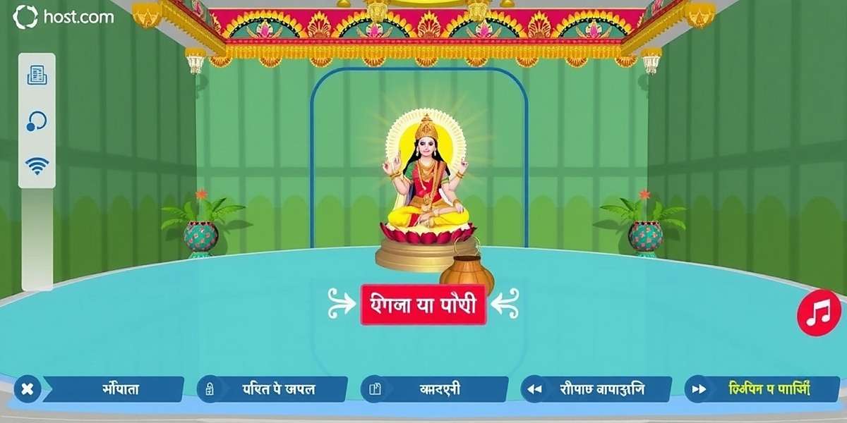 Kali Ma Devotional VR - Bengali Language Interface Kali Ma Devotional VR interface showing Bengali language option during puja