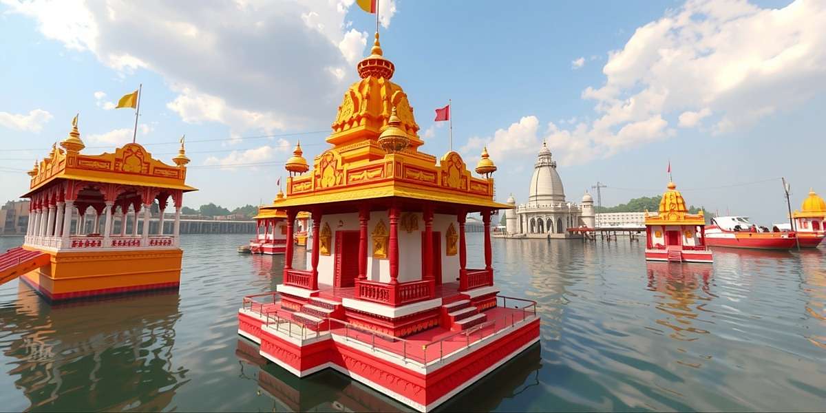 Kali Ma Devotional VR - Dakshineswar Temple Dakshineswar temple replica in Kali Ma Devotional VR with Ganges river view